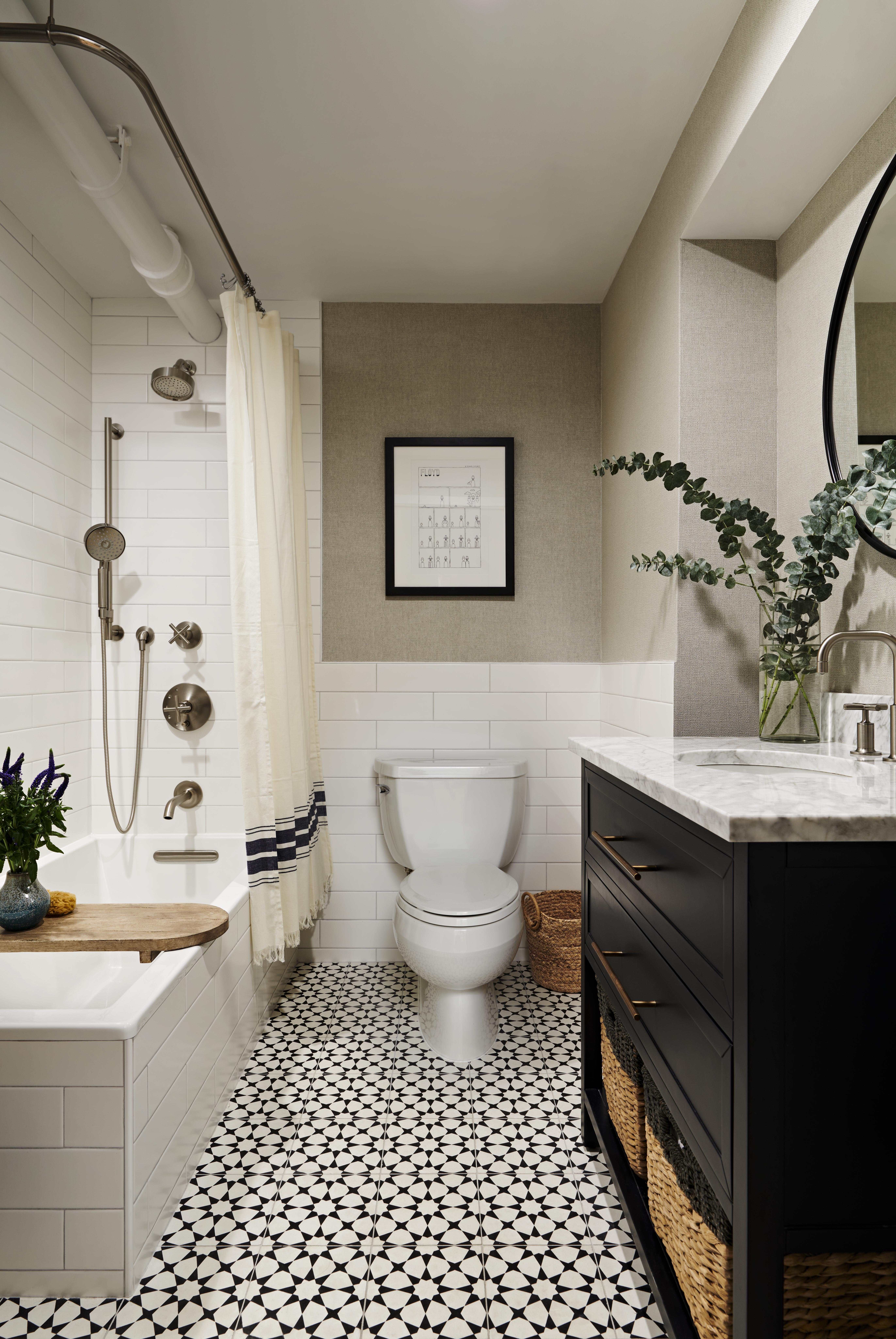 earth tone nyc bathroom renovation