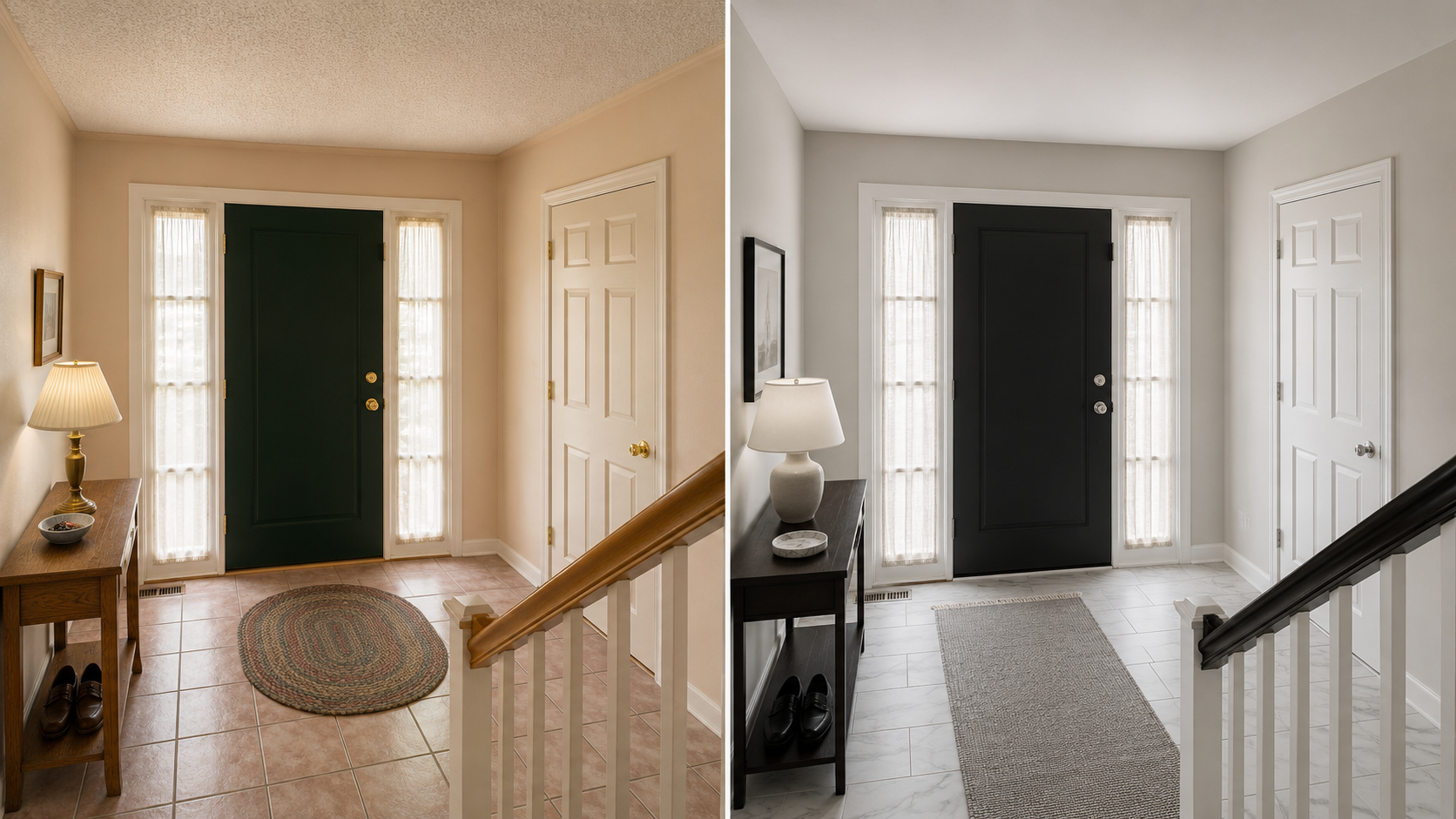 10. 1984 Contemporary Suburban Entry — Refined Parisian Modern After