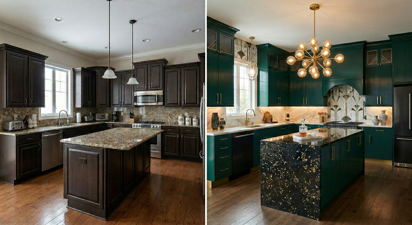 1990s Kitchen Update Before and After & Ideas
