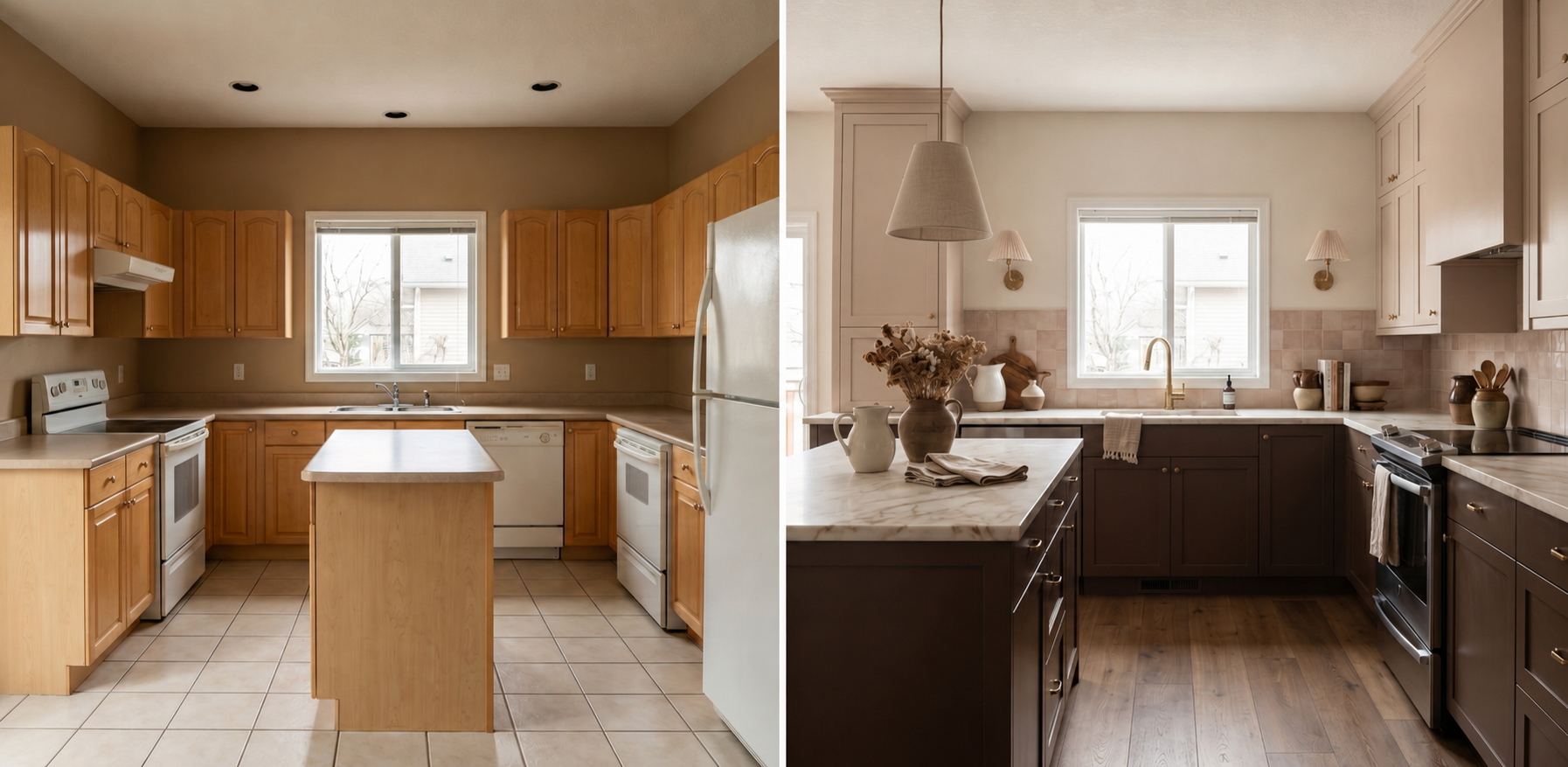 23 — Cocoa Brown and Blush Modern Farmhouse Kitchen-V2