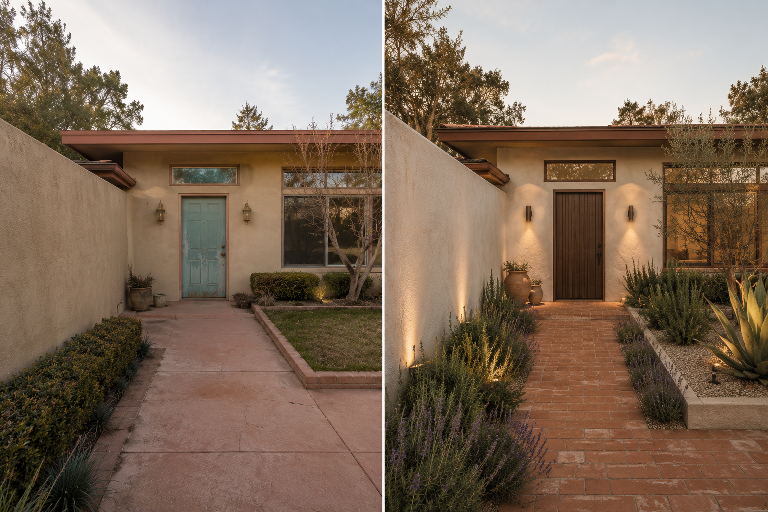 3 — Mid-Century Courtyard Ranch _ Warm Mediterranean Modern Renovation