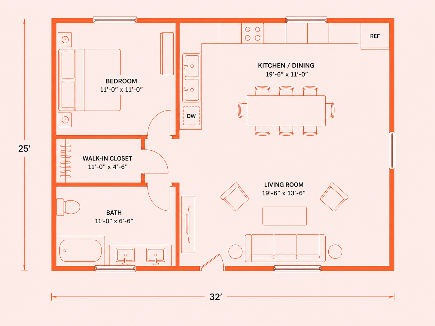 800 Square Foot Plan 