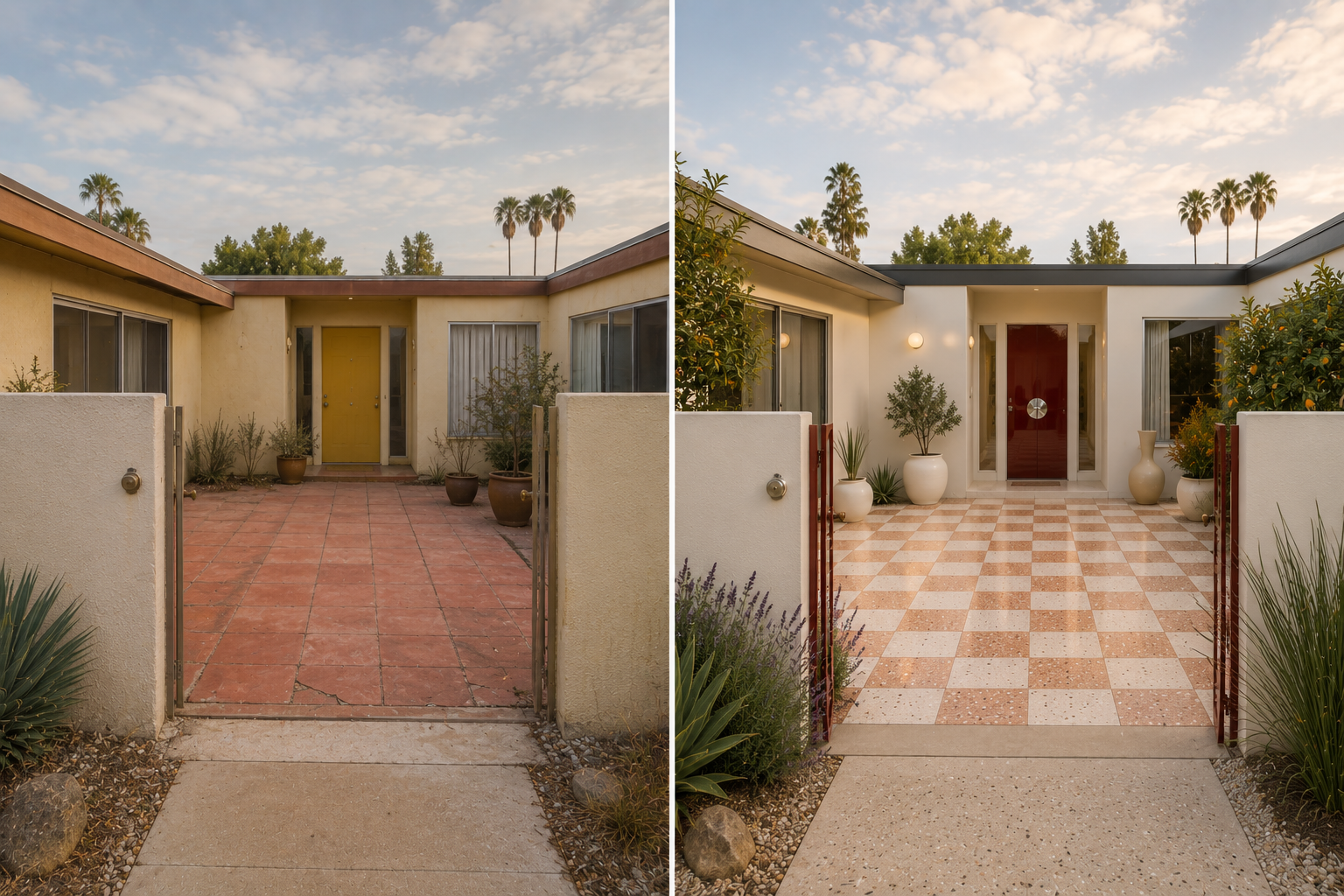 9 — Mid-Century Courtyard Home _ Retro Italian Modern Renovation