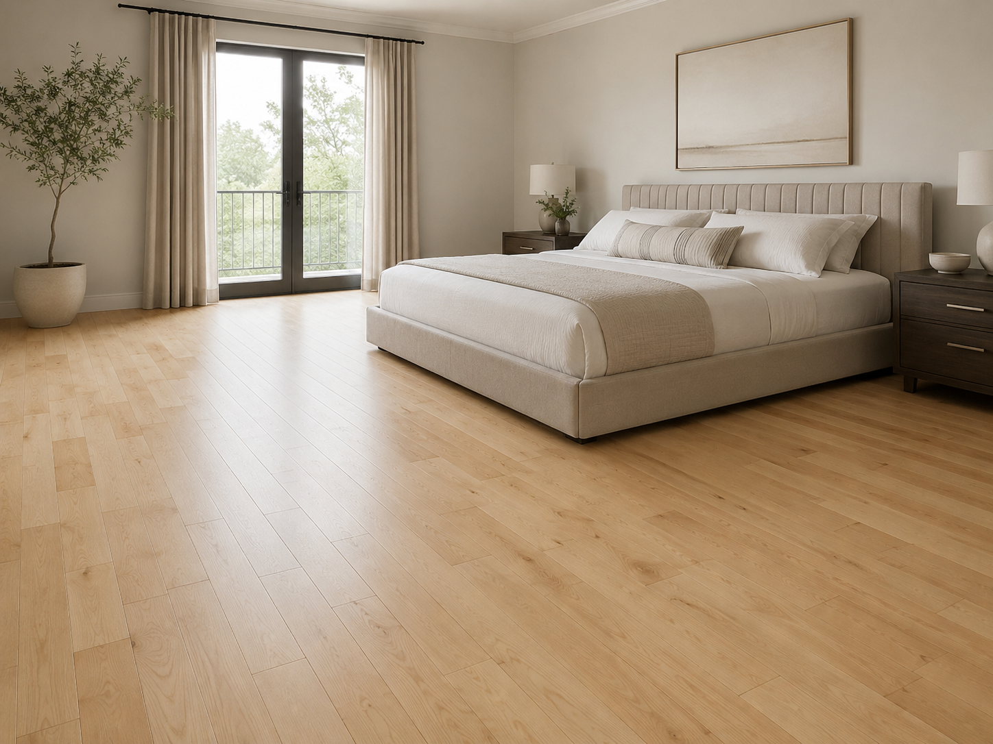 Bedroom Maple Hardwood