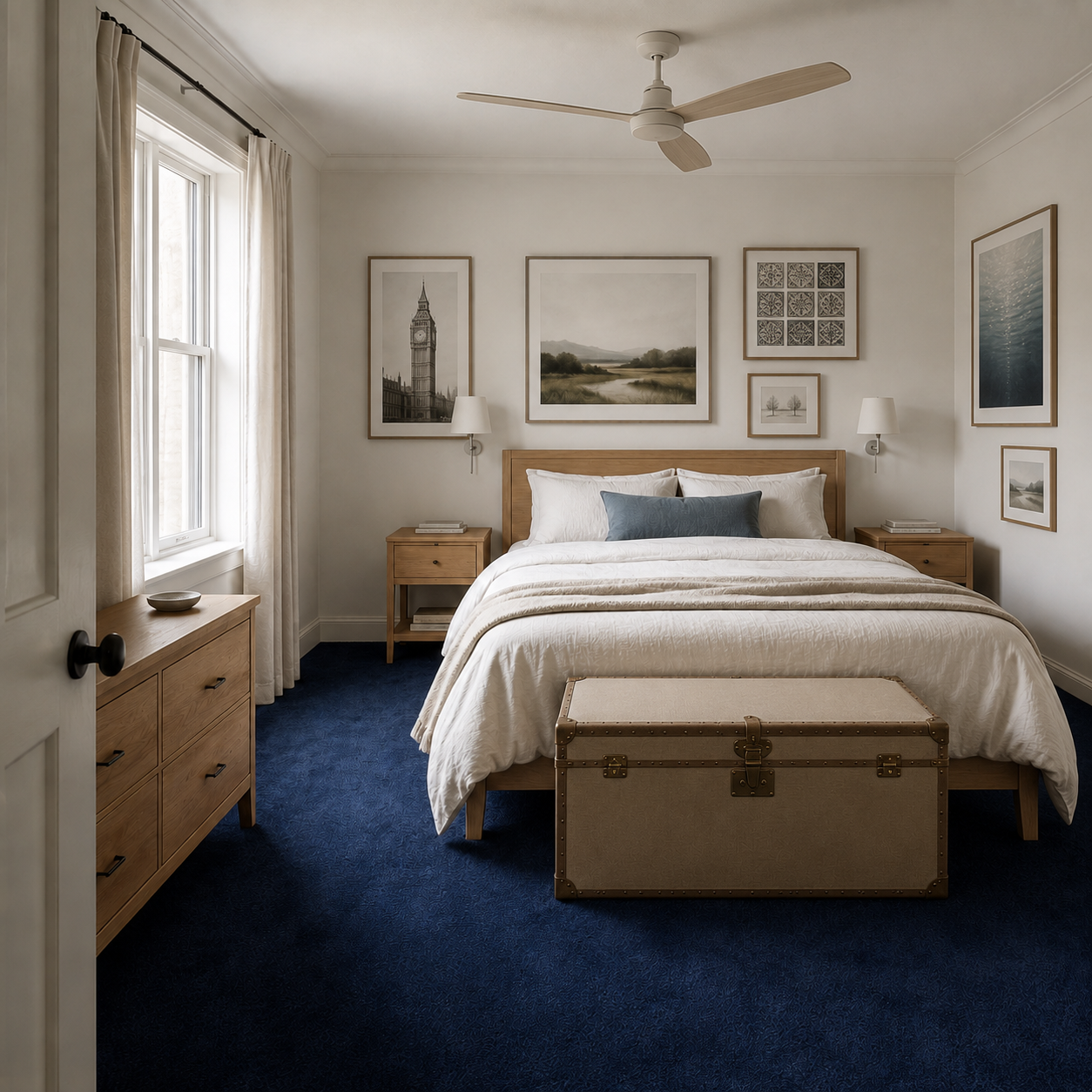 Bedroom Wool Flooring Bedroom