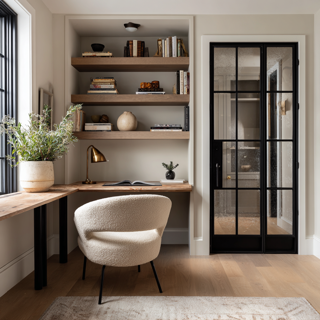 Black Glass Doors Interior Contemporary