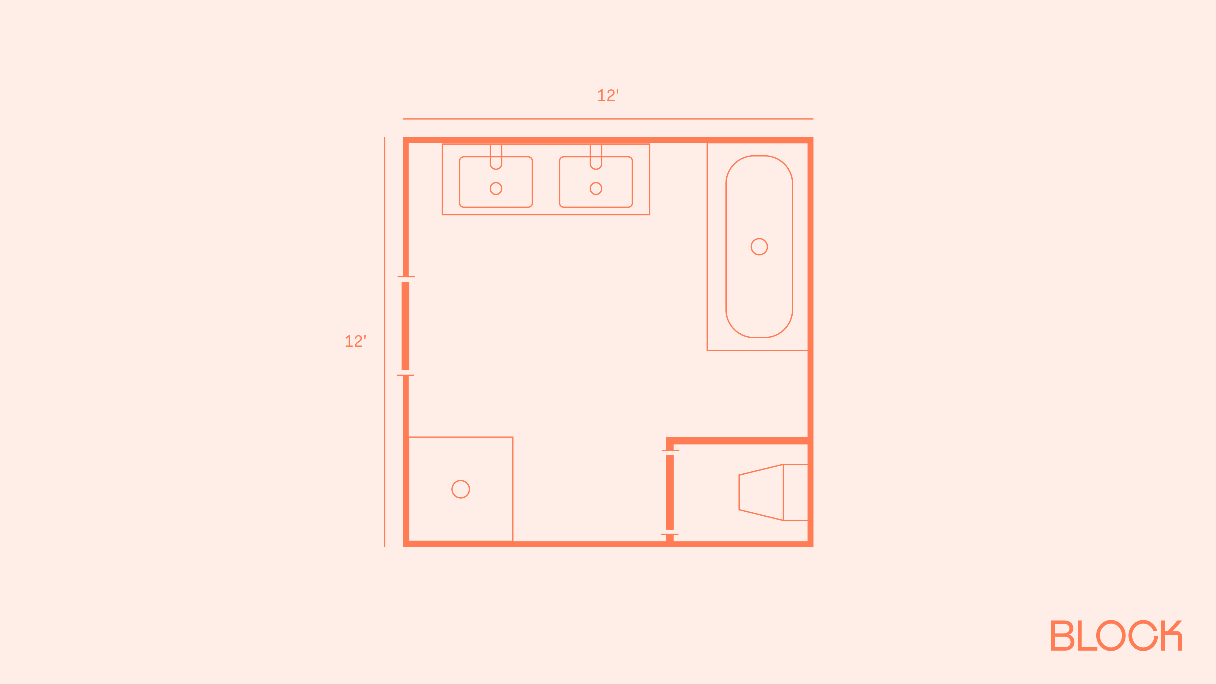 12x12 private plan