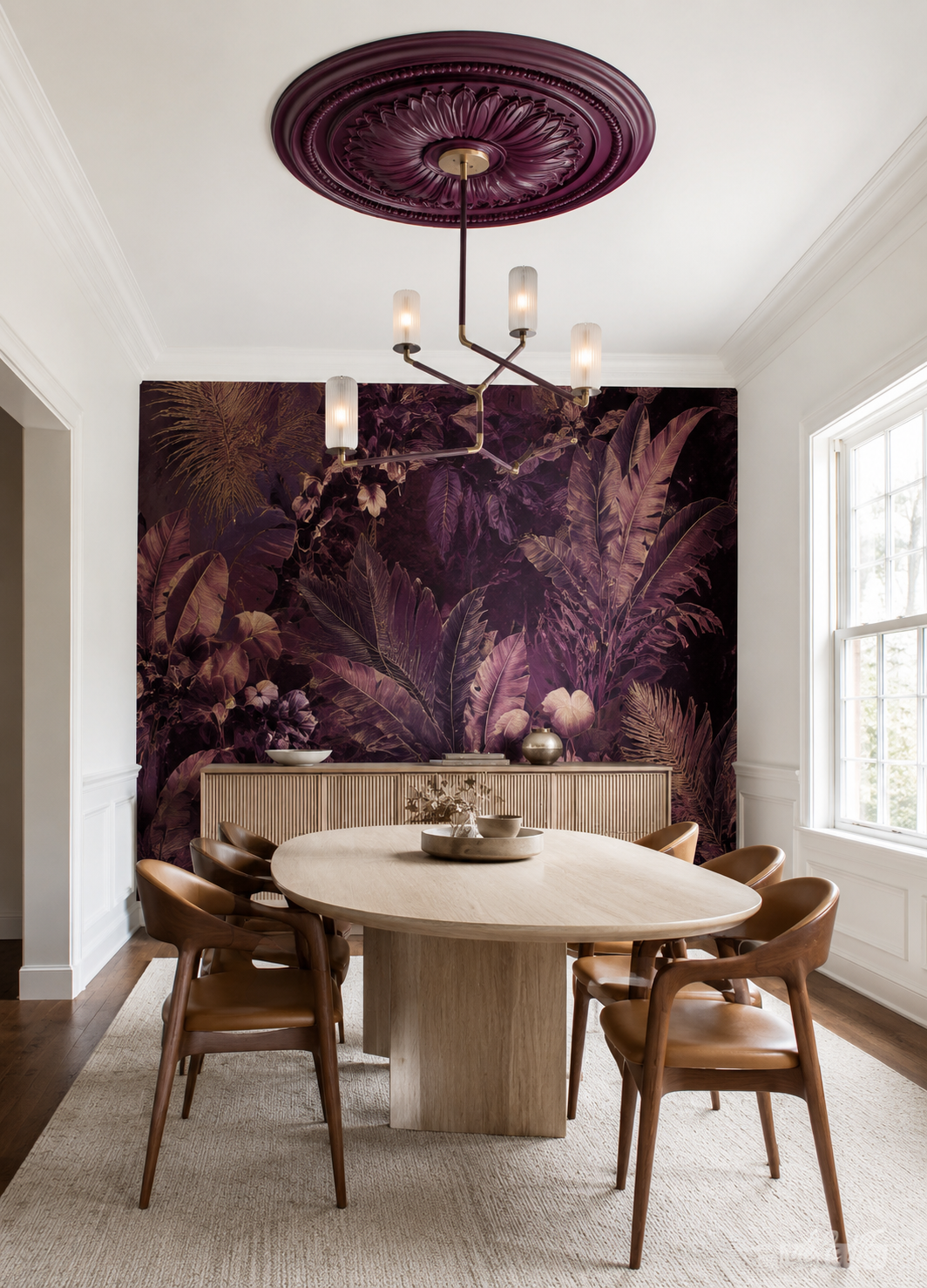 Ceiling Medallion Coordinated Colors
