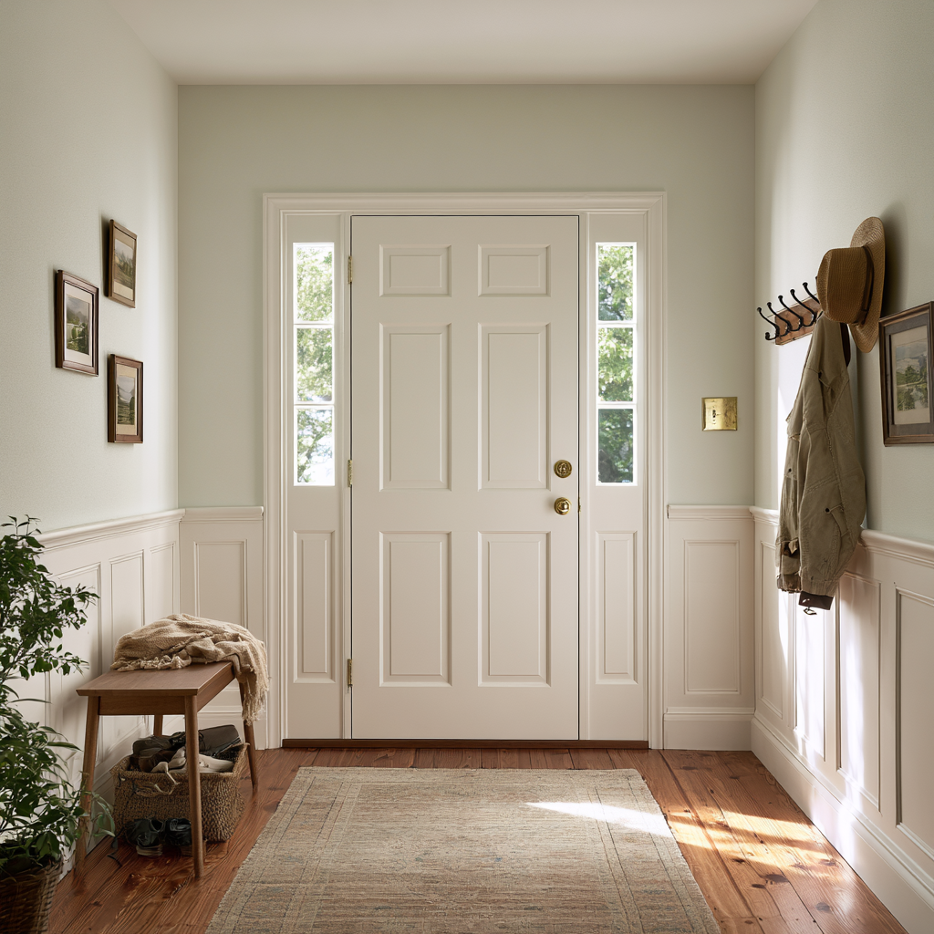 Colonial Home Entrance