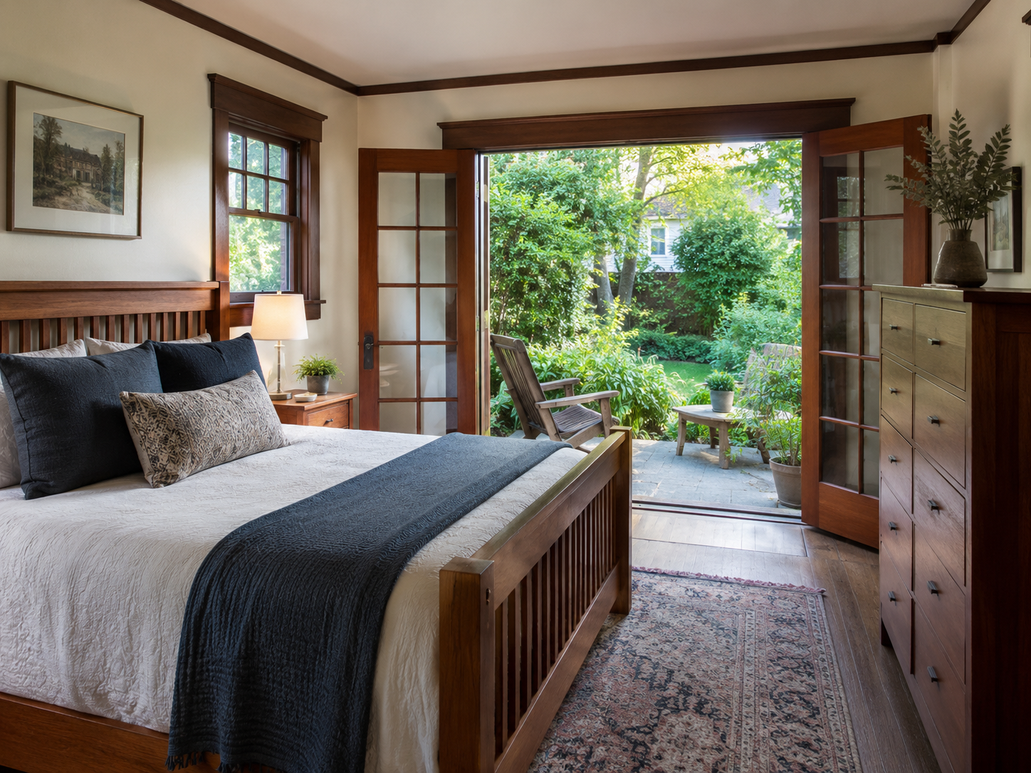 Craftsman Bungalow Renovation - Bedroom Indoor_Outdoor