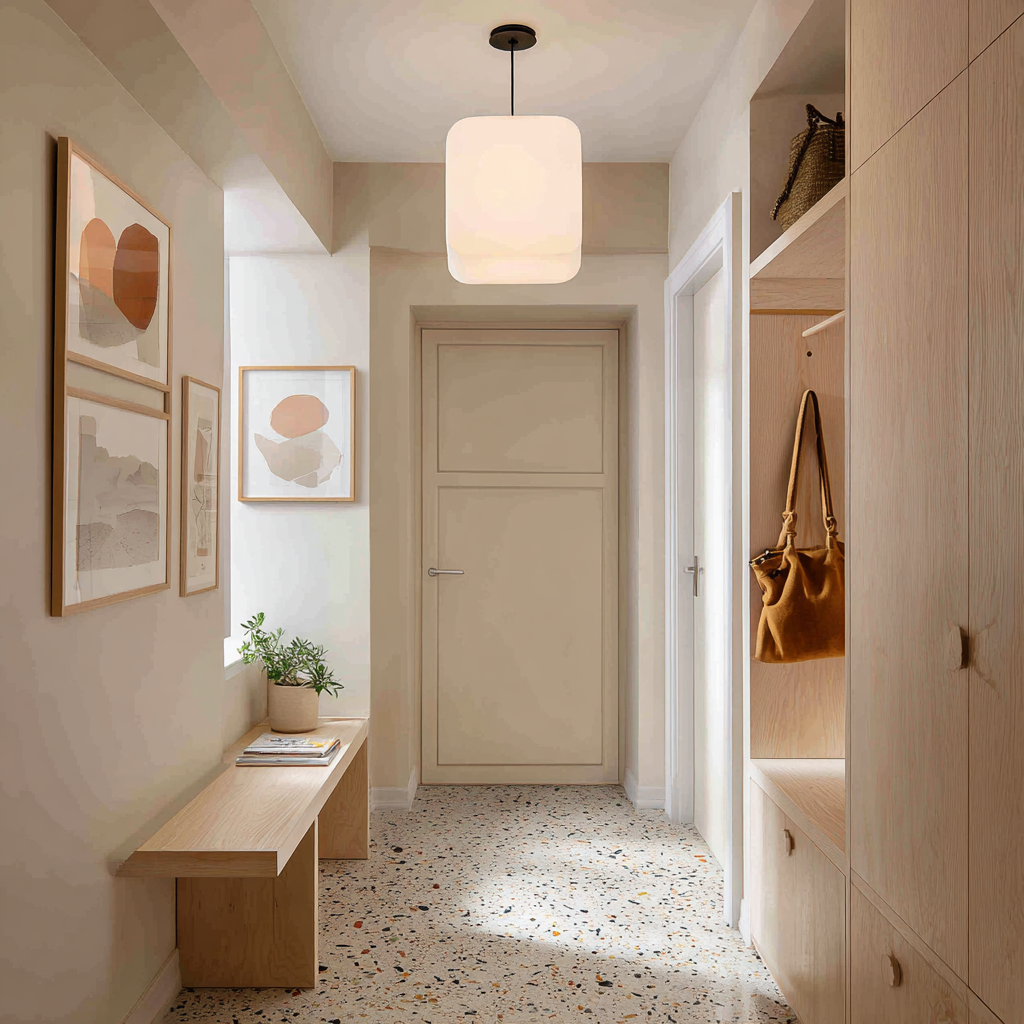 Dramatic Cube lighting in hallways