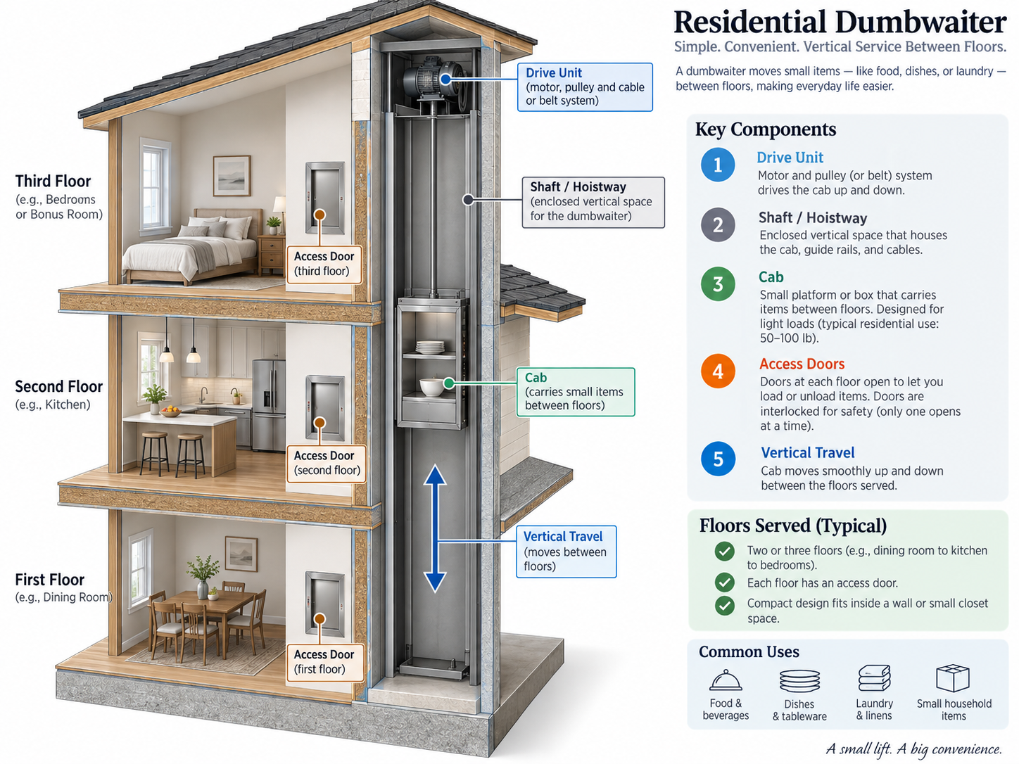 Dumbwaiter Components