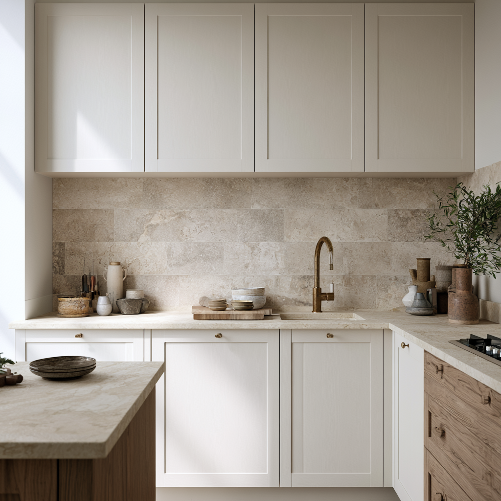 Fake Stone Rustic Backsplash