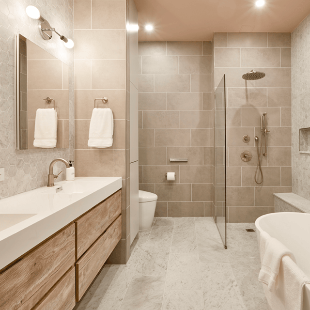 New York City bathroom after remodel by general contractor