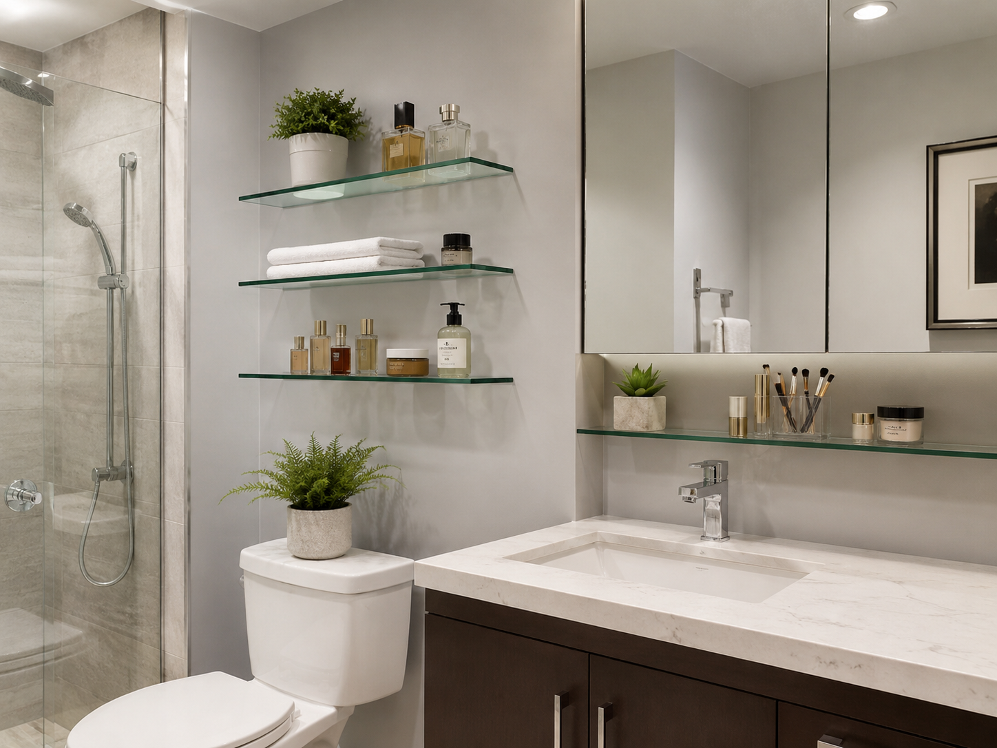 Floating Glass Shelves