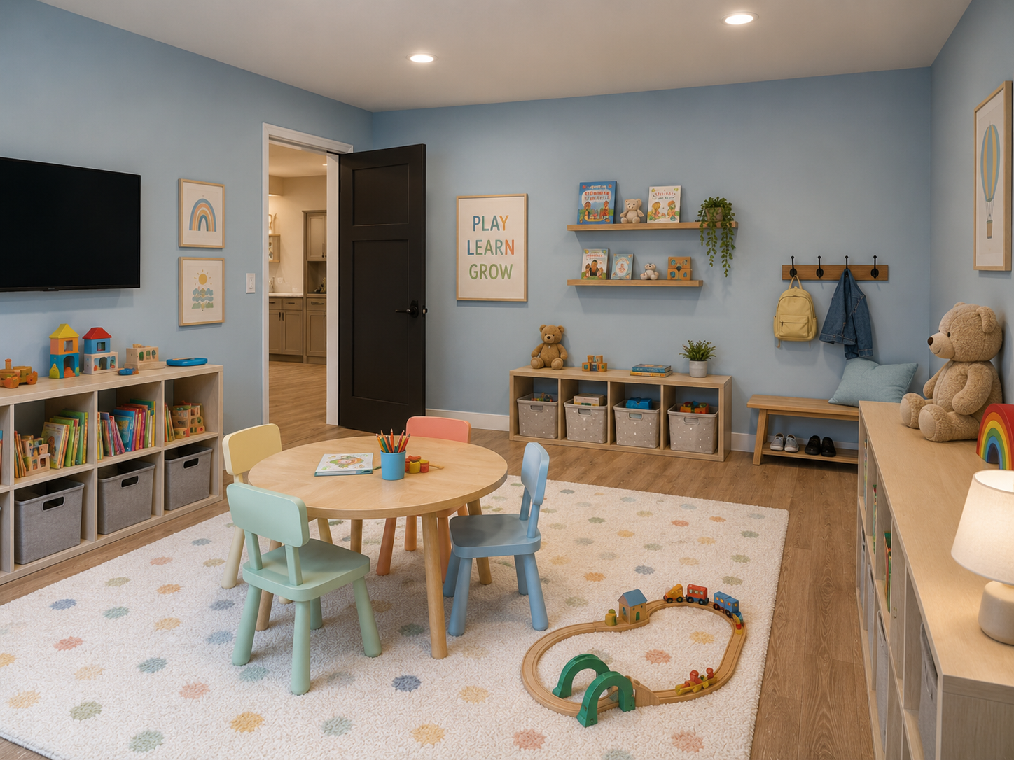 Garage Conversion Turned Kids Playroom