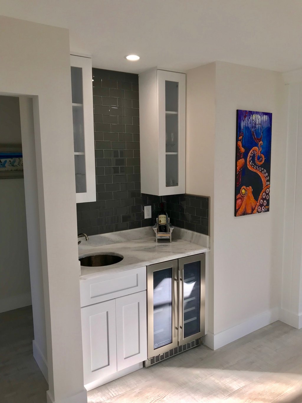 Remodeled kitchen in a Jupiter, Florida beach house