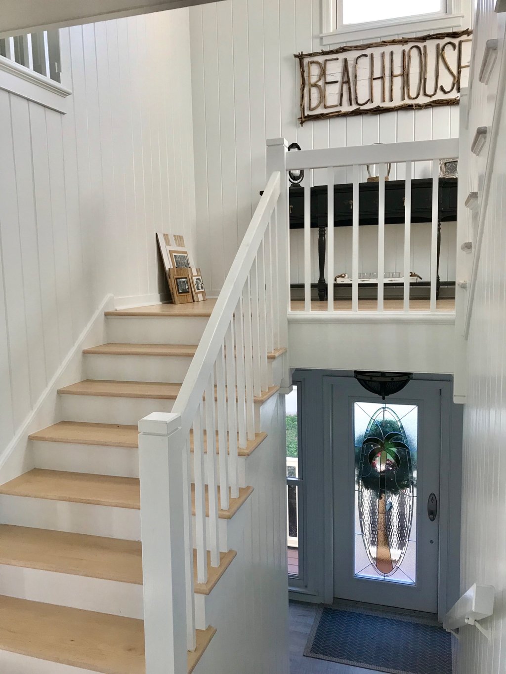 Entryway in a remodeled Florida beach house