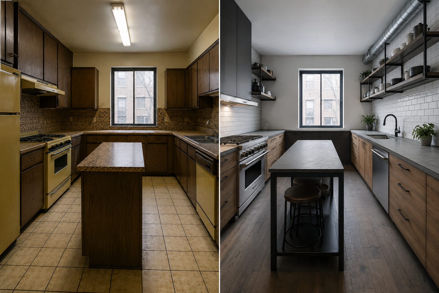 1970s Kitchen Remodel Ideas: Before & After Pictures