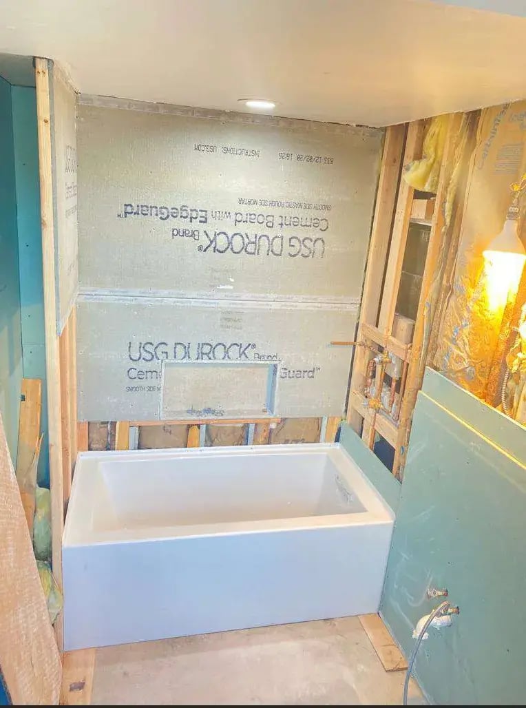 Jersey City 60 Foot Bathroom Remodel-Underway-2