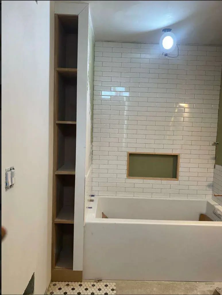 Jersey City 60 Foot Bathroom Remodel-Underway-3