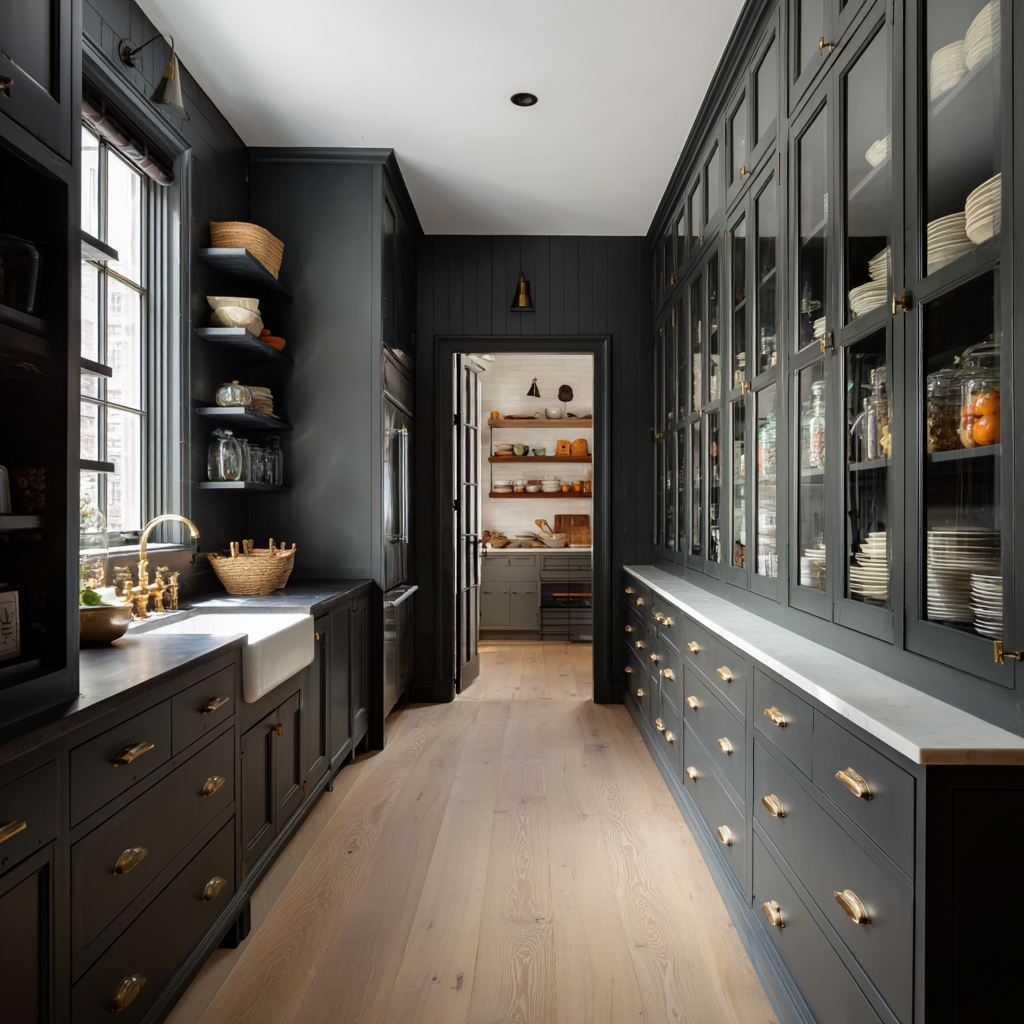 Luxury Kitchen Dark Cabinets