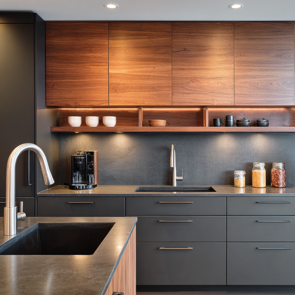 Luxury Kitchen Underlit Cabinets