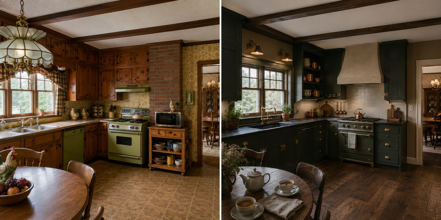 Moody English Country Kitchen
