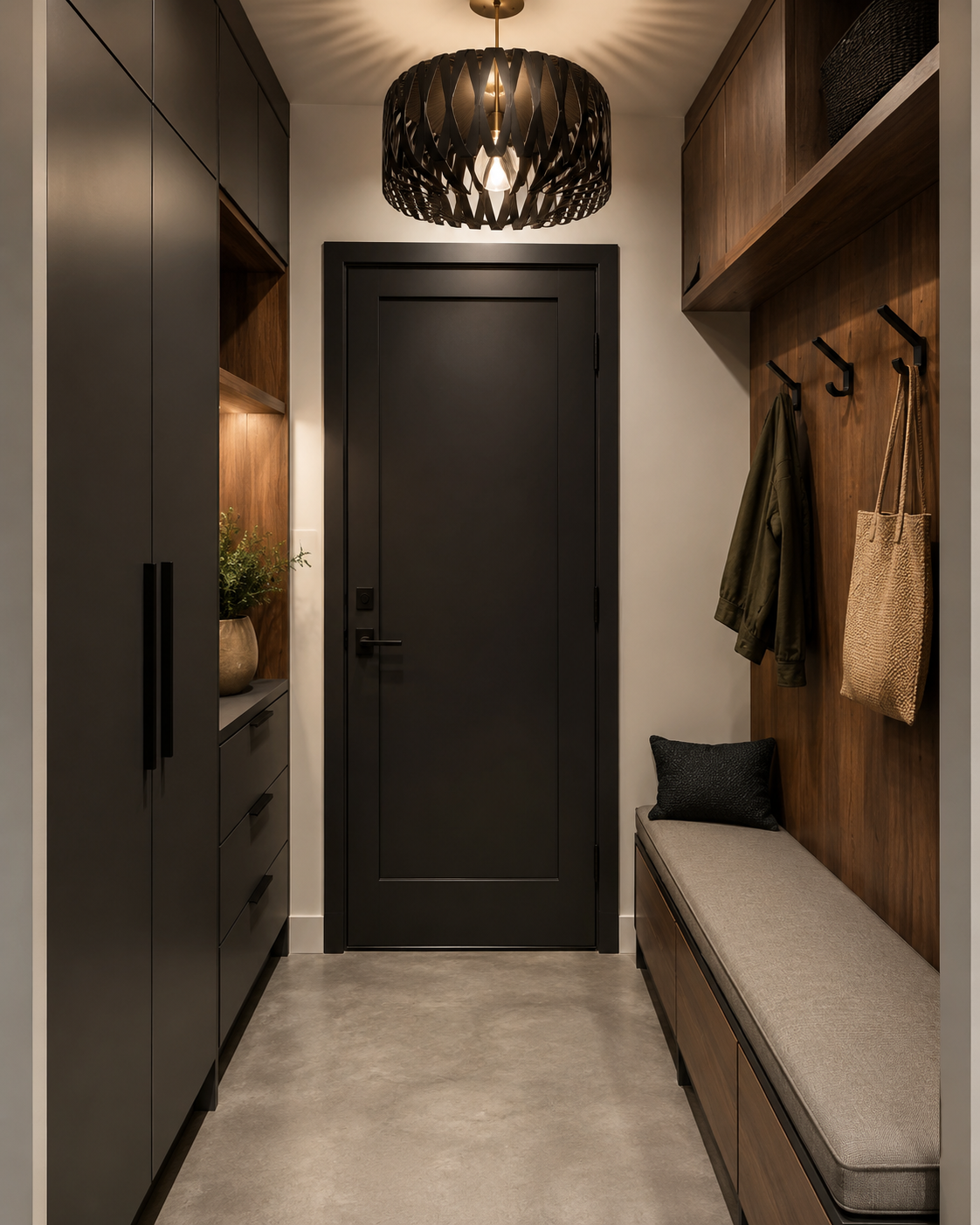 Mudroom Cement Floor