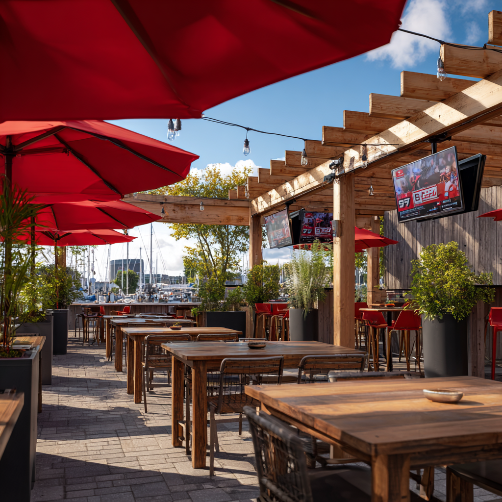 Outdoor Restaurant TV Screens