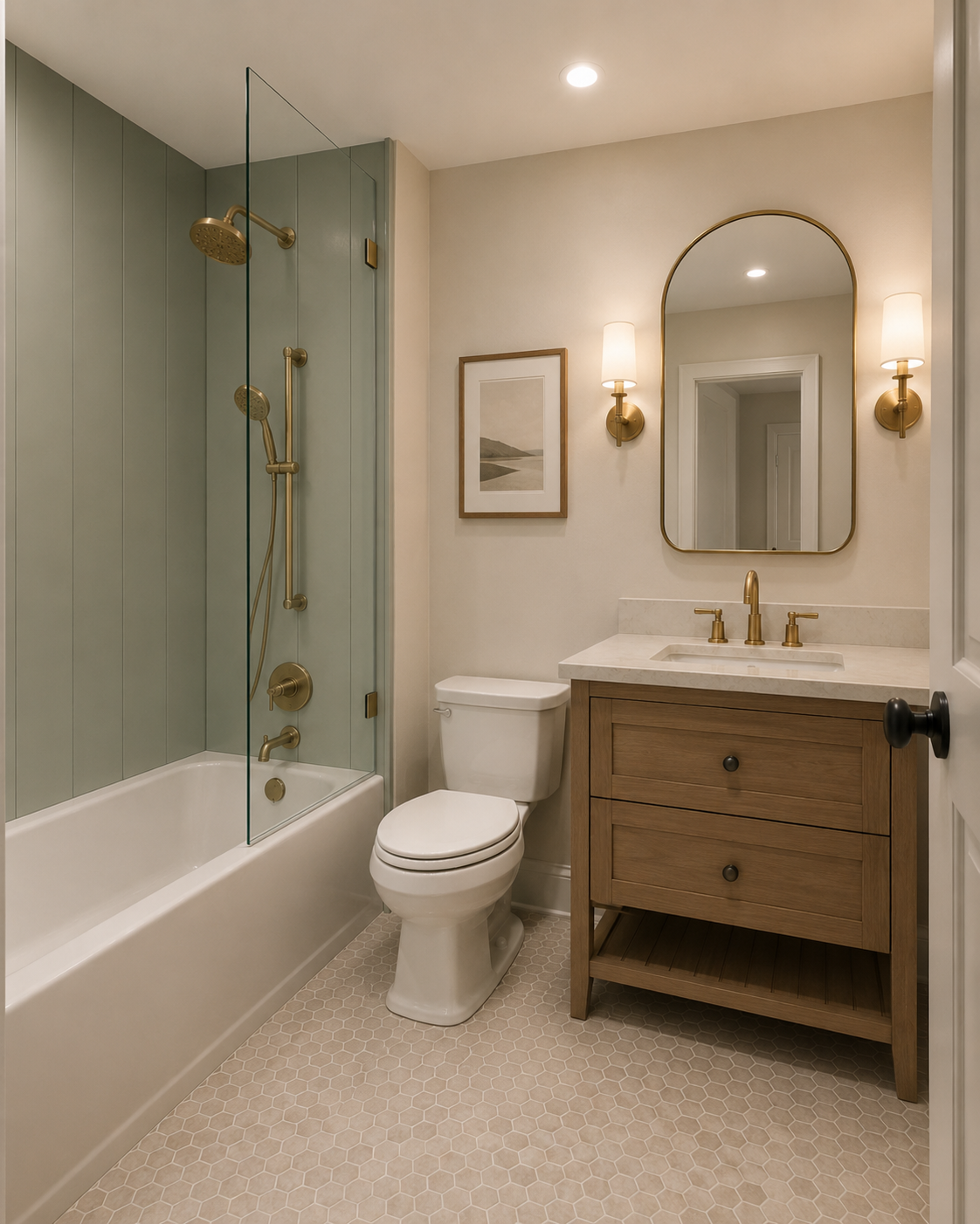 PVCcomposite shower wall panels-green