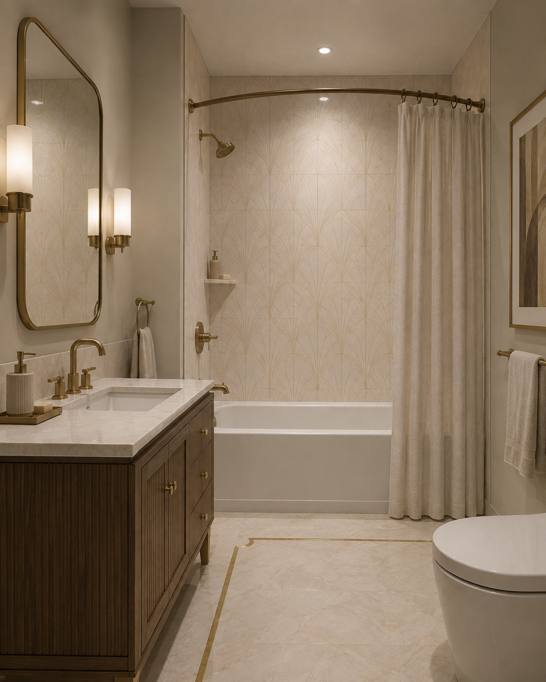 Porcelain shower panels