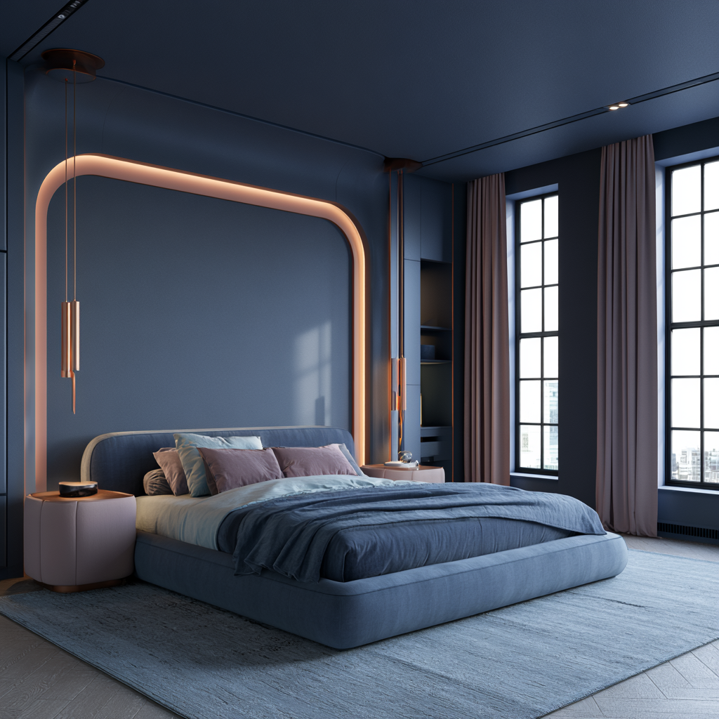 Retro Futurism Interior Design - Bedroom 2