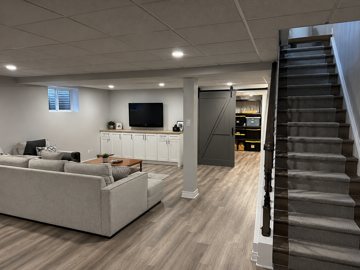 Semi-Finished Basement 4