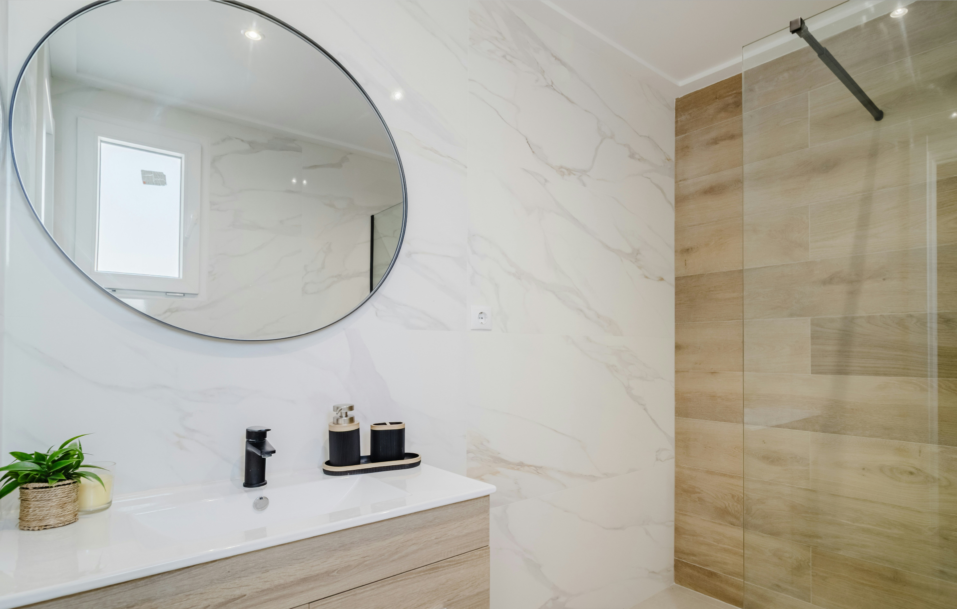 Shower Wall Panels vs. Tiles-mable-wood