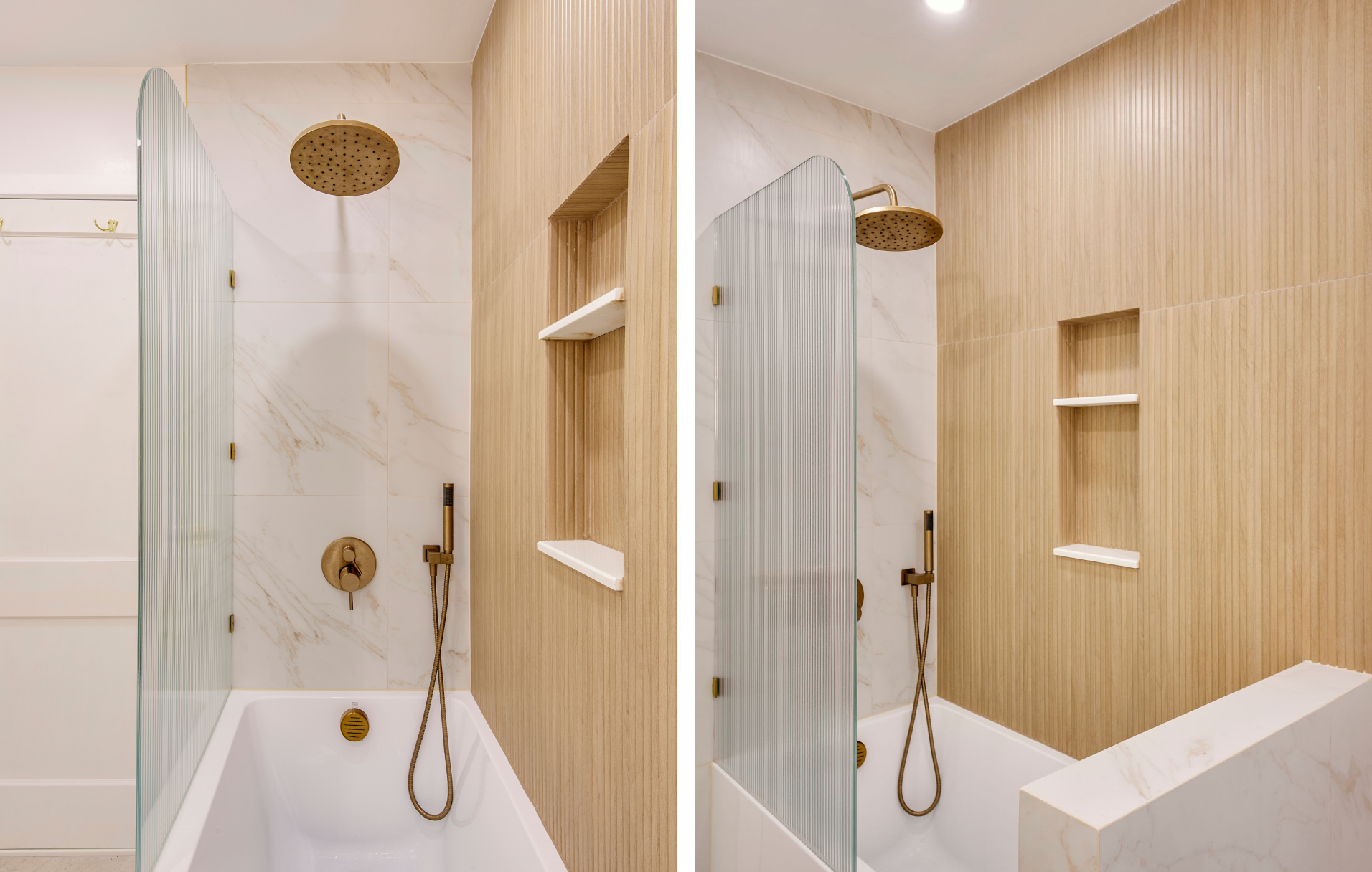 Shower Wall Panels vs. Tiles-wood panels