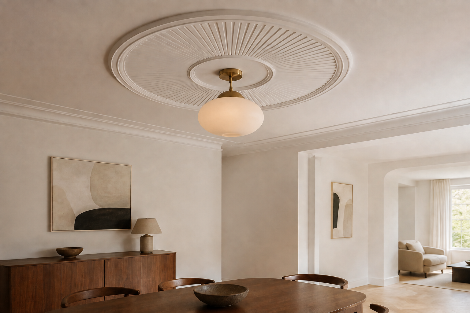 Simple Modern Ceiling Medallion