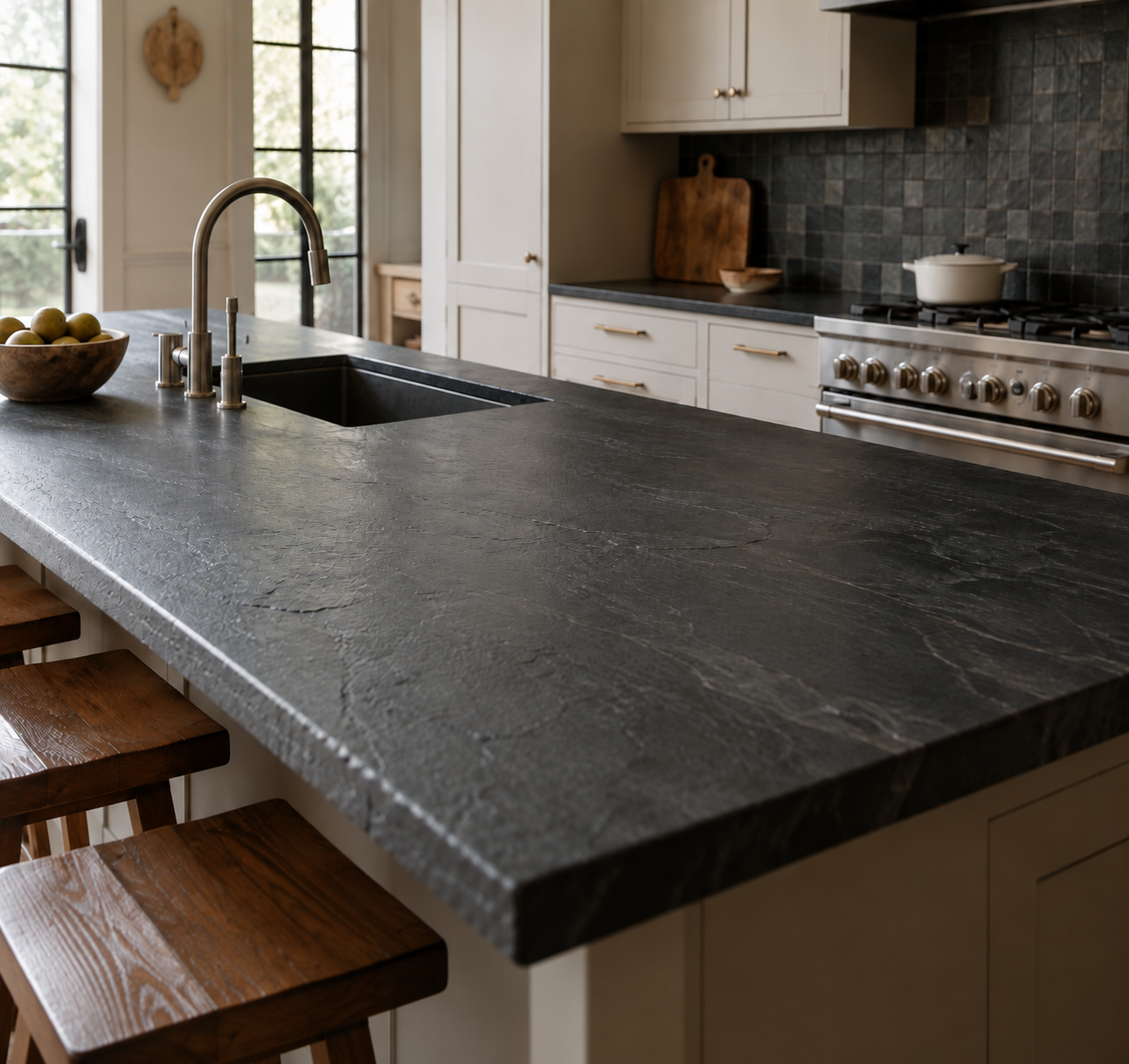 Slate Countertops for rustic touch