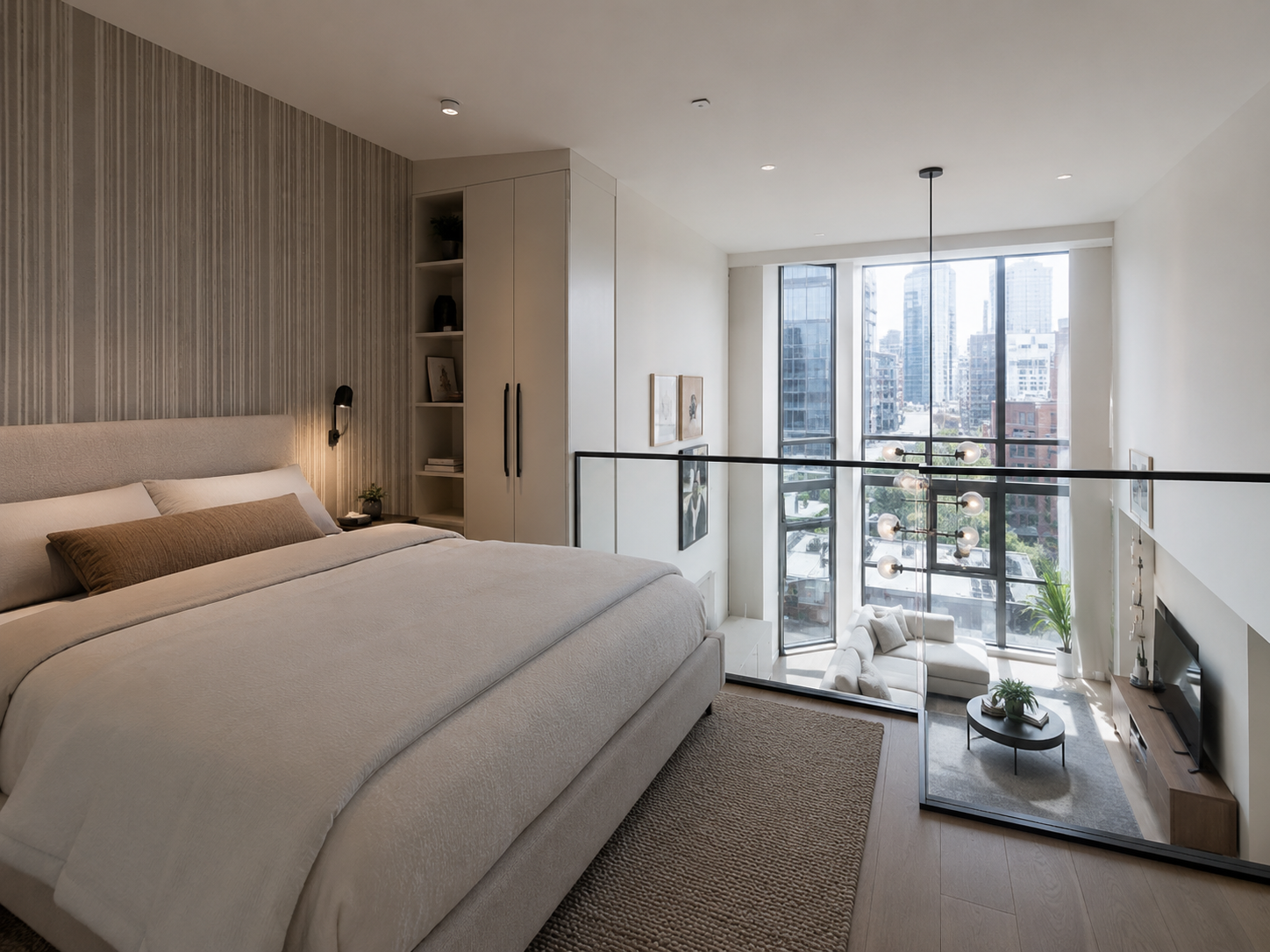 Sophisticated Loft Bedroom