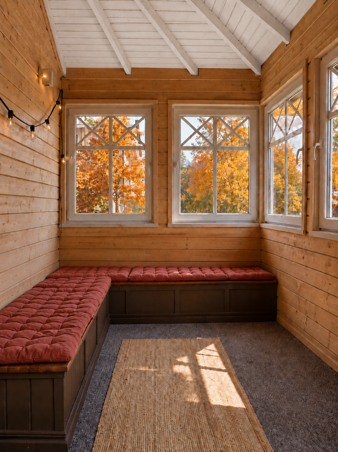 Sunroom With Wood