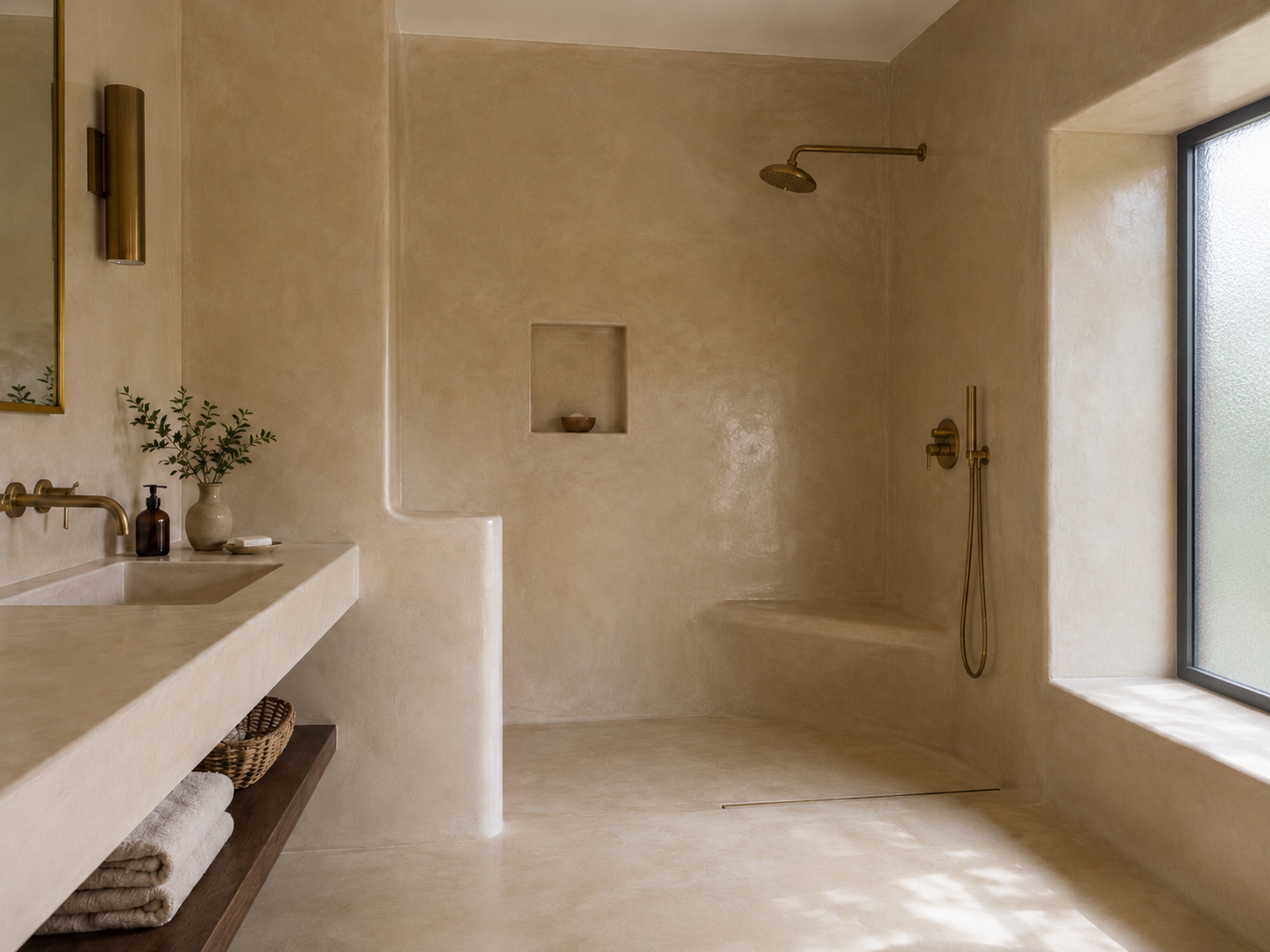 Texturized Bathroom Walls 3