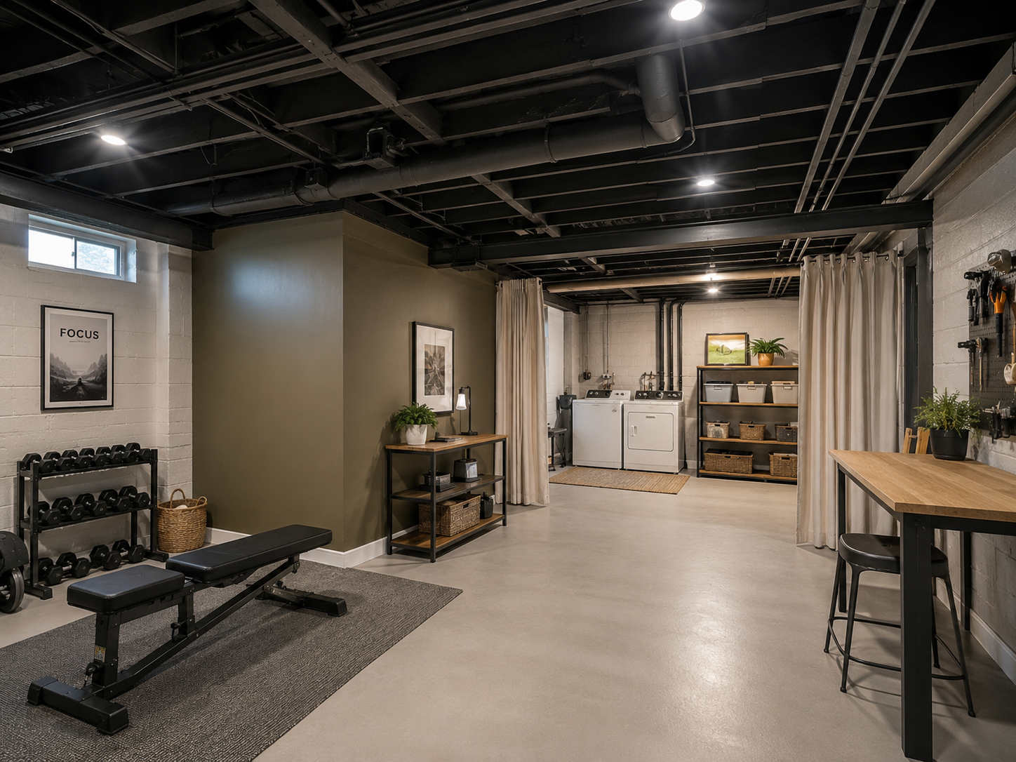 Unfinished Basement Ideas 2