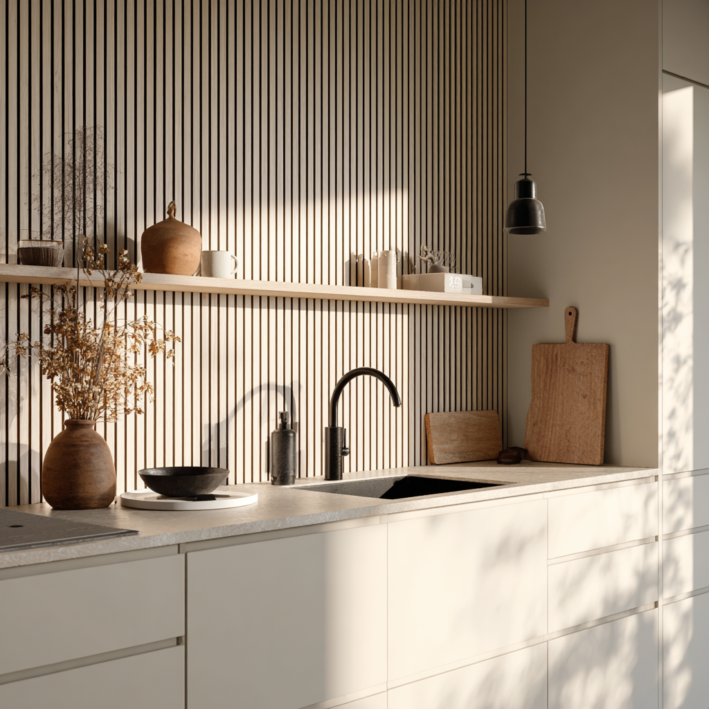 Wood Backsplash