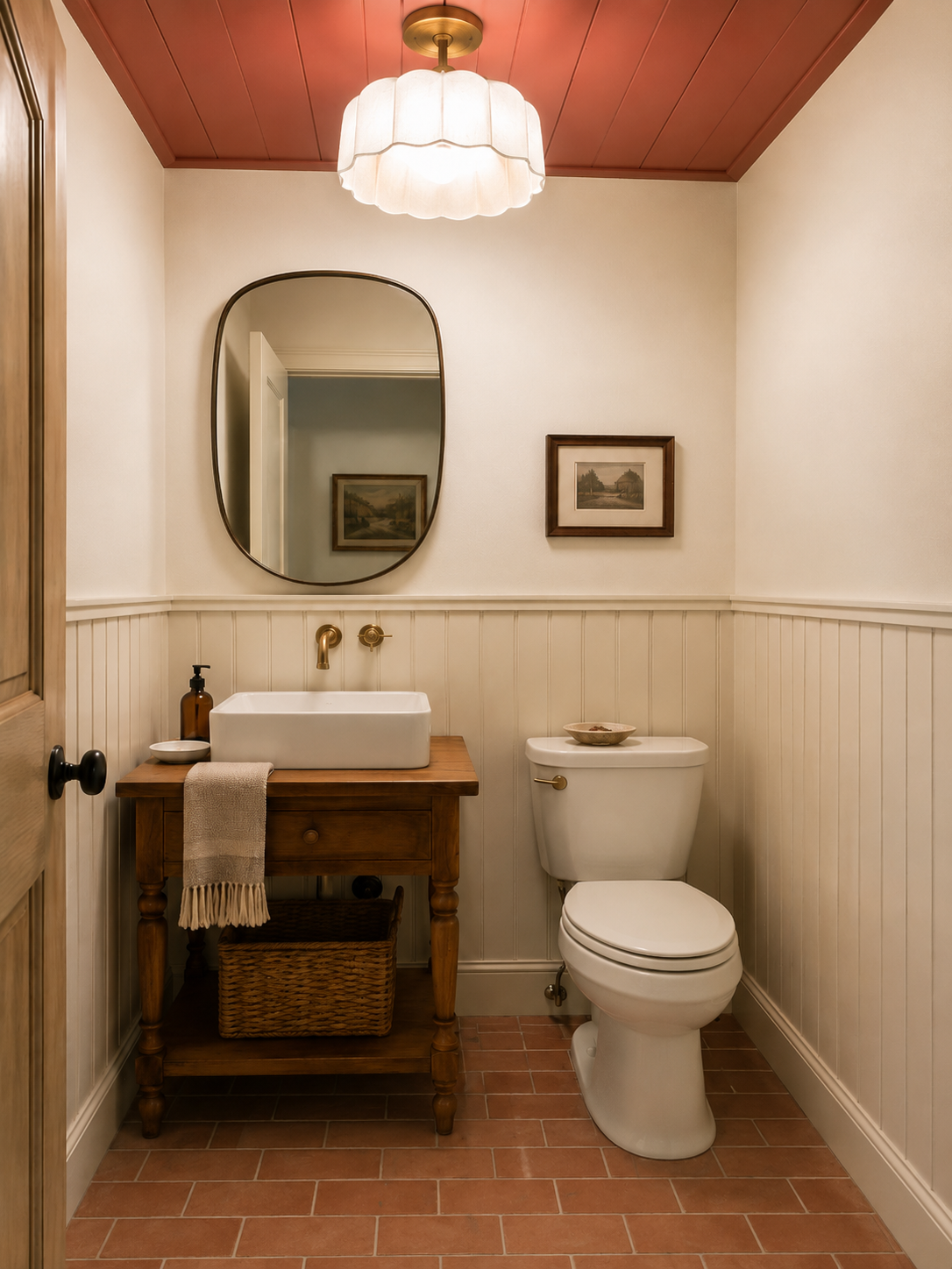 Texturized Bathroom Walls 11