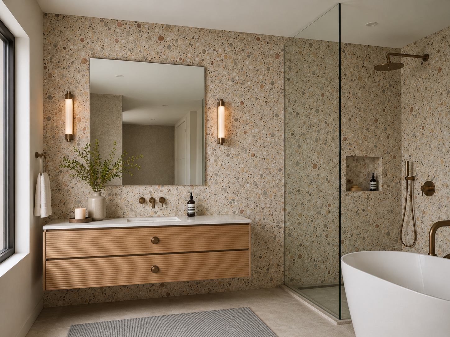 Texturized Bathroom Walls 2