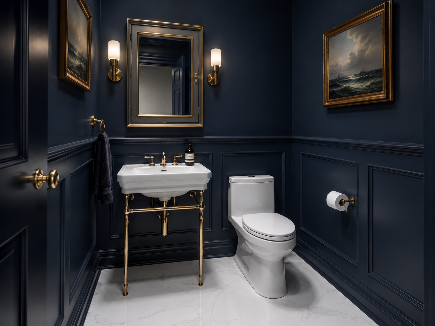 Texturized Bathroom Walls 4