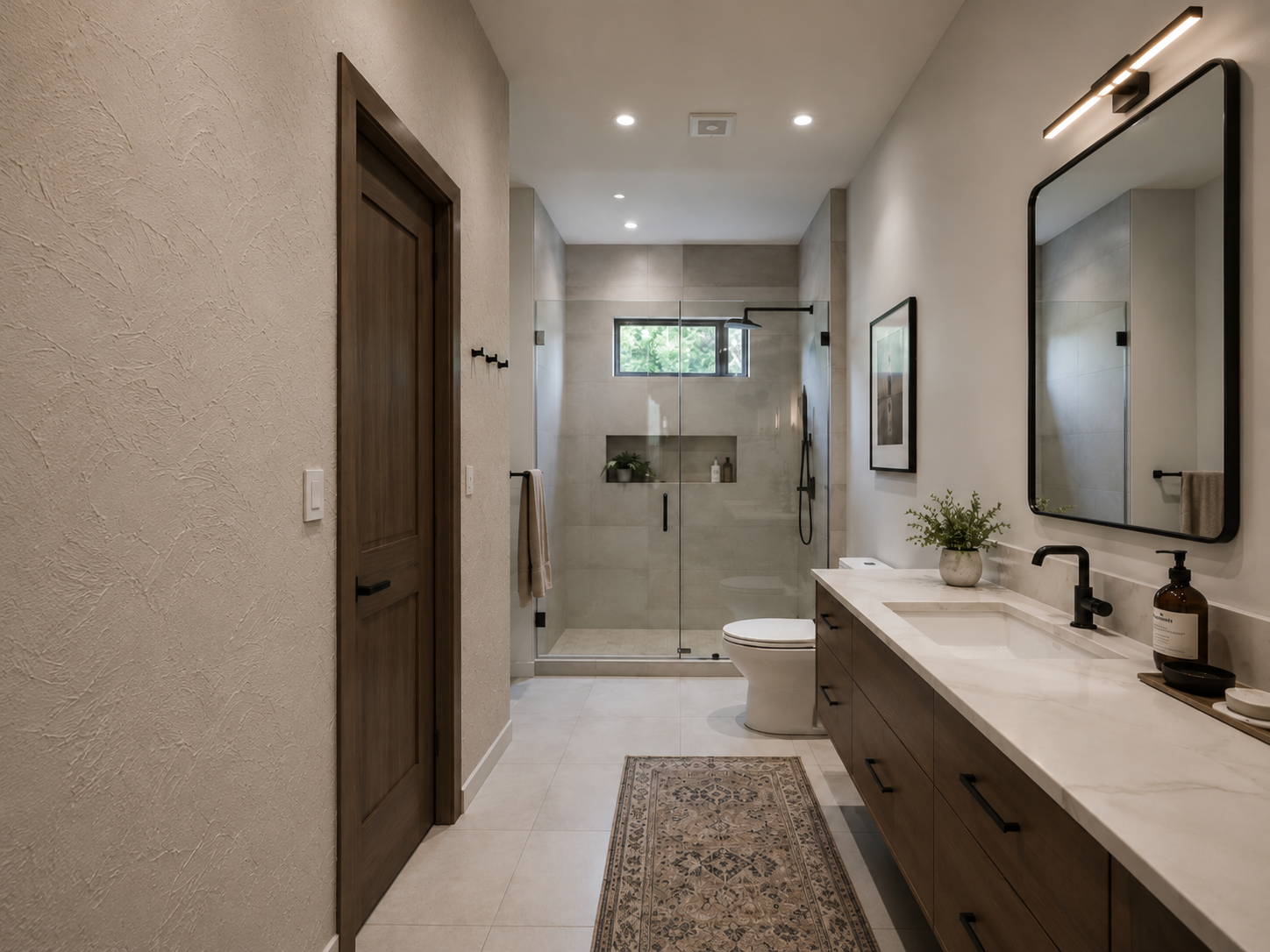 Texturized Bathroom Walls 5