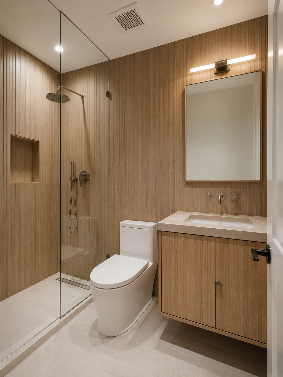 Texturized Bathroom Walls 6