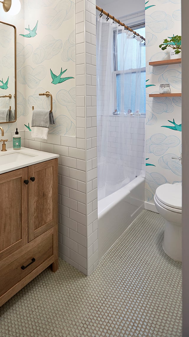 penny tile bathroom ideas